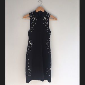 Grommet Bodycon Dress